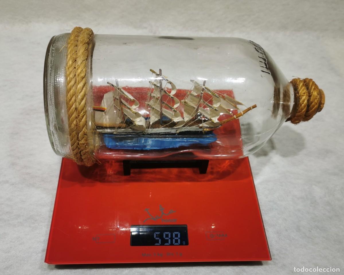 Antig&uuml;edades: BARCO EN UNA BOTELLA - Foto 8