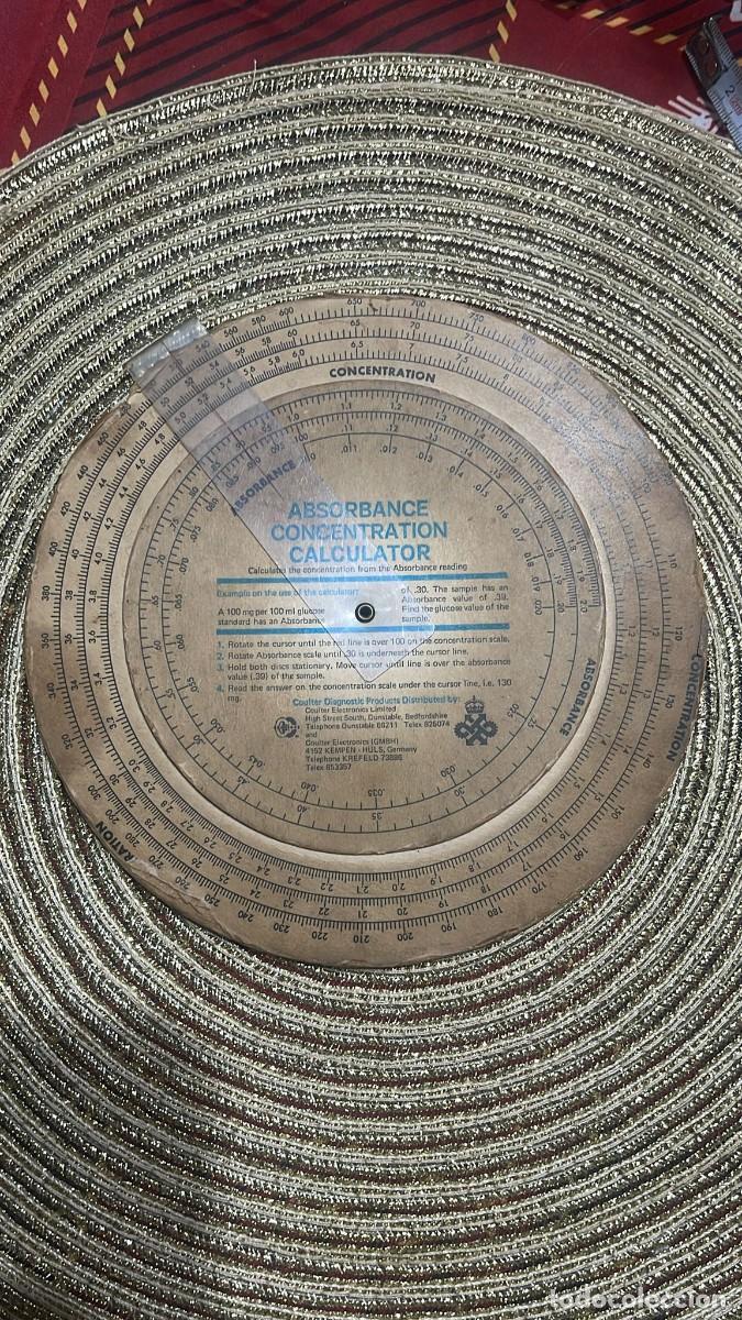 Antig&uuml;edades: DISCO CONCENTRATION TRANSMITTANCE CALCULATOR - Foto 3