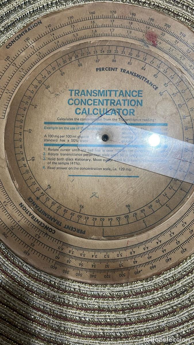 Antig&uuml;edades: DISCO CONCENTRATION TRANSMITTANCE CALCULATOR - Foto 4