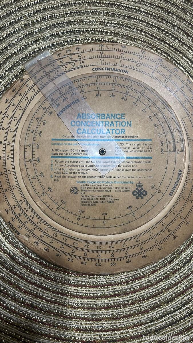 Antig&uuml;edades: DISCO CONCENTRATION TRANSMITTANCE CALCULATOR - Foto 5