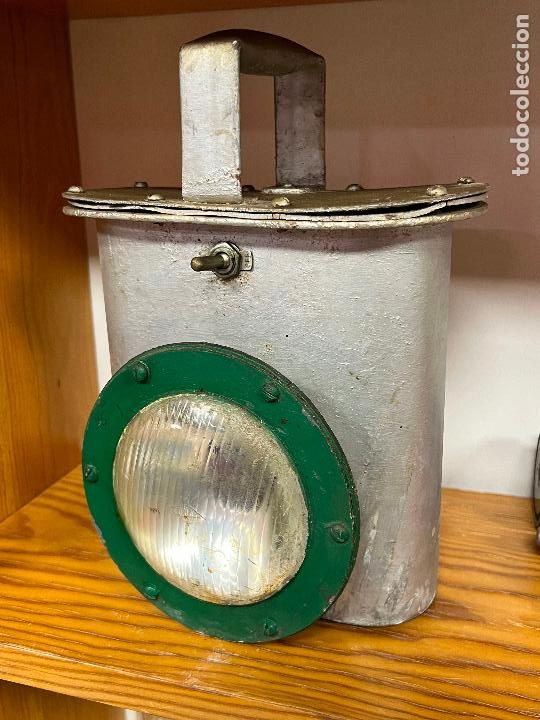 Antig&uuml;edades: FAROL L&Aacute;MPARA LINTERNA NAVAL NAUTICO - Foto 2