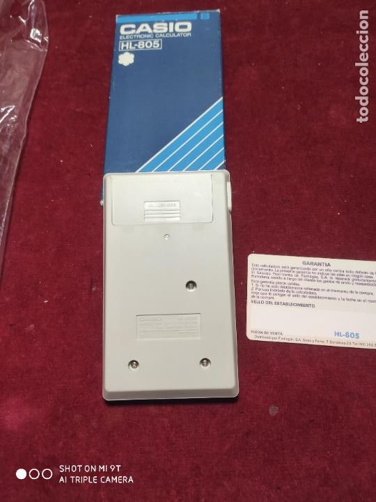 Antig&uuml;edades: CASIO HL 805 CALCULADORA EECTRONICA SIN USO EN SU CAJA - Foto 2