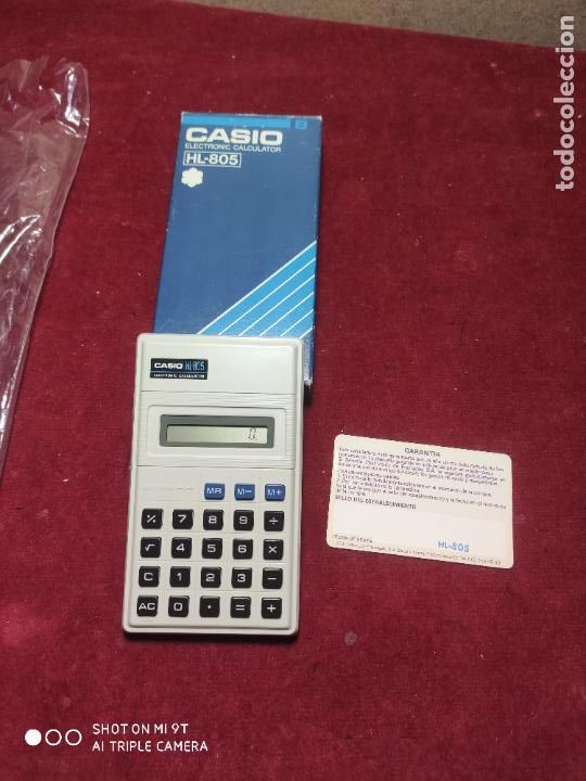 Antig&uuml;edades: CASIO HL 805 CALCULADORA EECTRONICA SIN USO EN SU CAJA - Foto 1