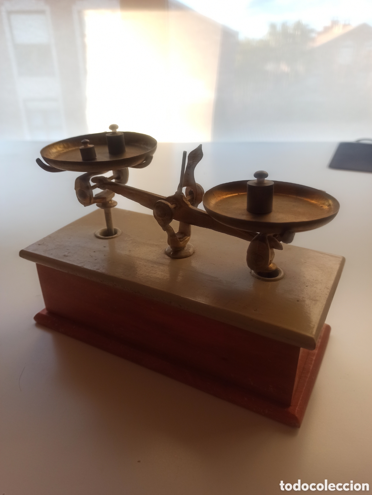 Antig&uuml;edades: Balanza y juego completo de pesas - Foto 2
