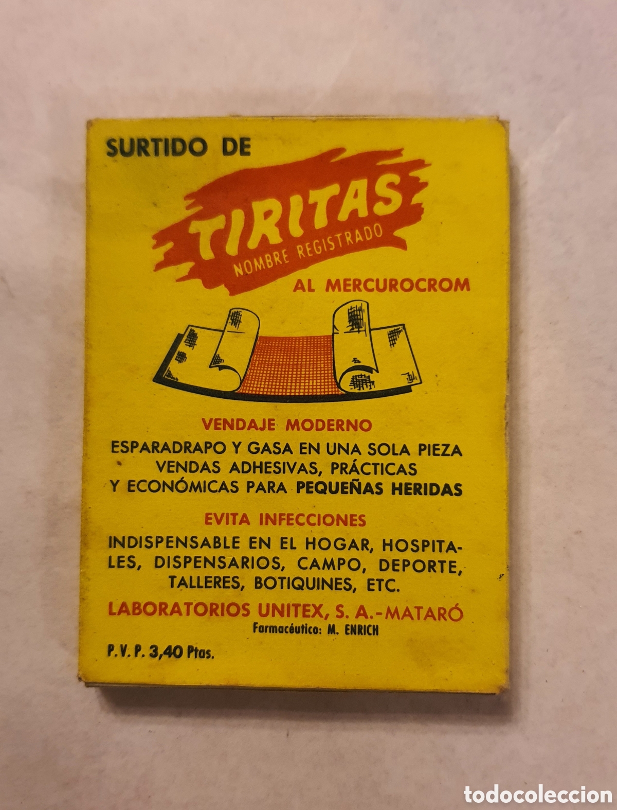 Antig&uuml;edades: Antigua caja de tiritas - Foto 1