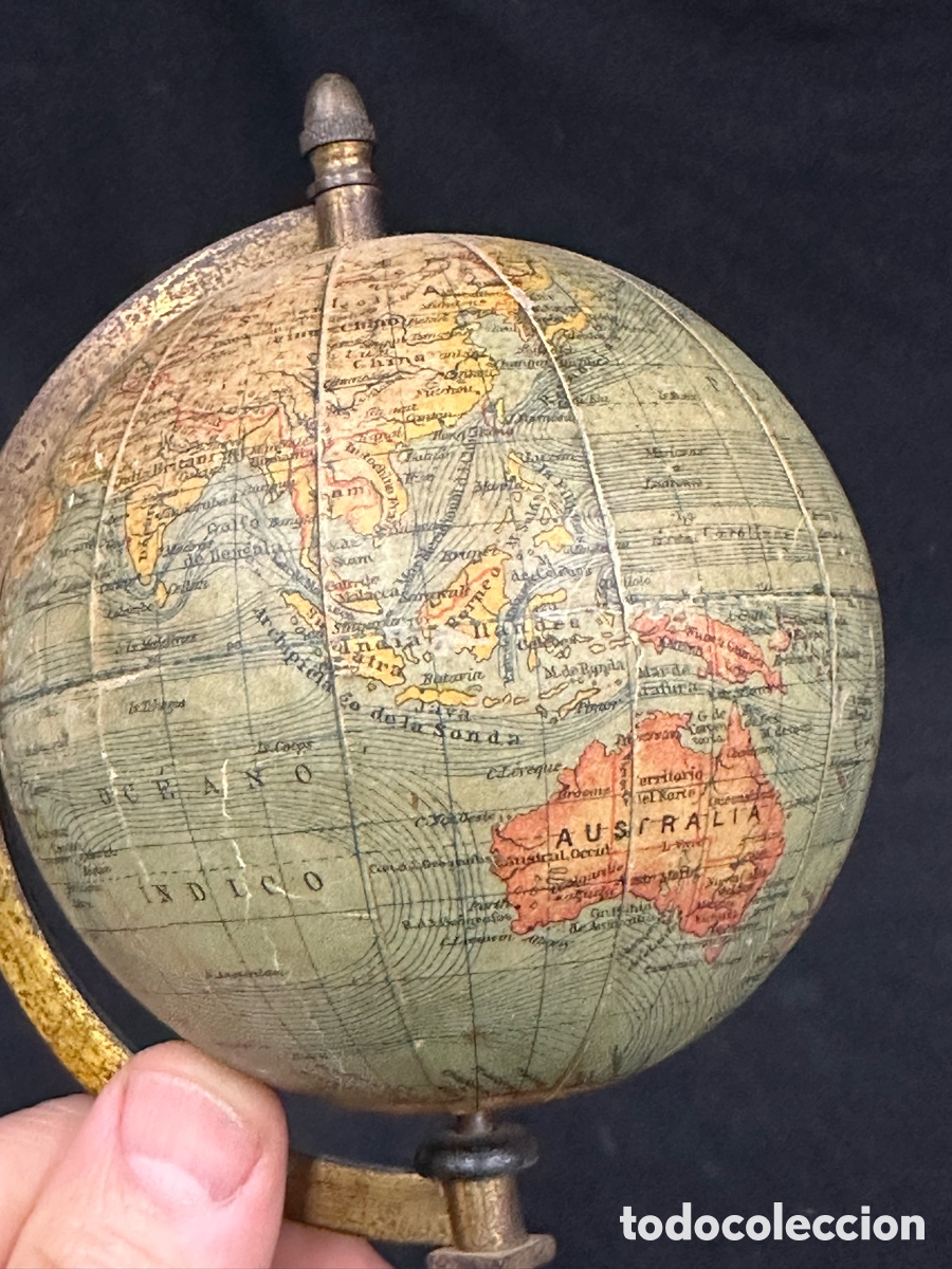 Antig&uuml;edades: Peque&ntilde;o globo terr&aacute;queo 23 cm - Foto 3
