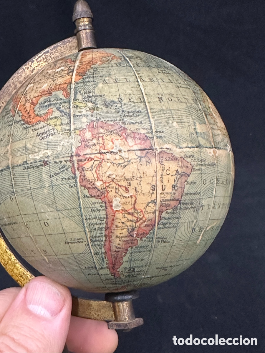 Antig&uuml;edades: Peque&ntilde;o globo terr&aacute;queo 23 cm - Foto 6