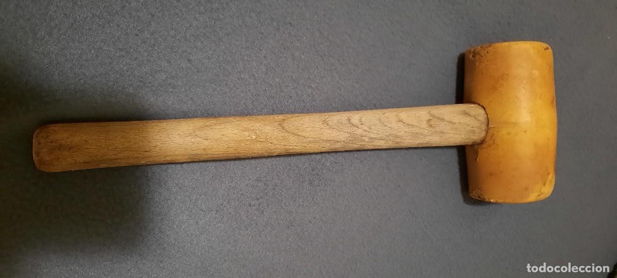 Antig&uuml;edades: ANTIGUO MARTILLO DE CARPINTERO DE MADERA DE BOJ - Foto 3