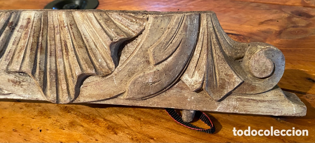 Antig&uuml;edades: ANTIGUA TALLA DE MADERA PARA MUEBLE - Foto 4