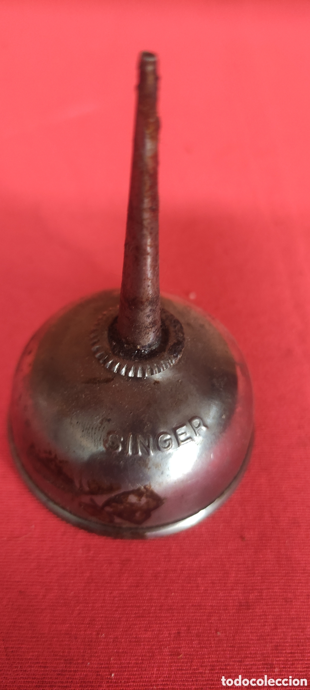 Antig&uuml;edades: ANTIGUA ACEITERA MARCA SINGER - Foto 2