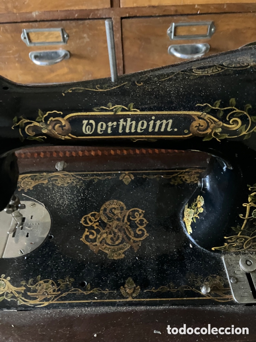 Antig&uuml;edades: Maquina de coser wertheim - Foto 3