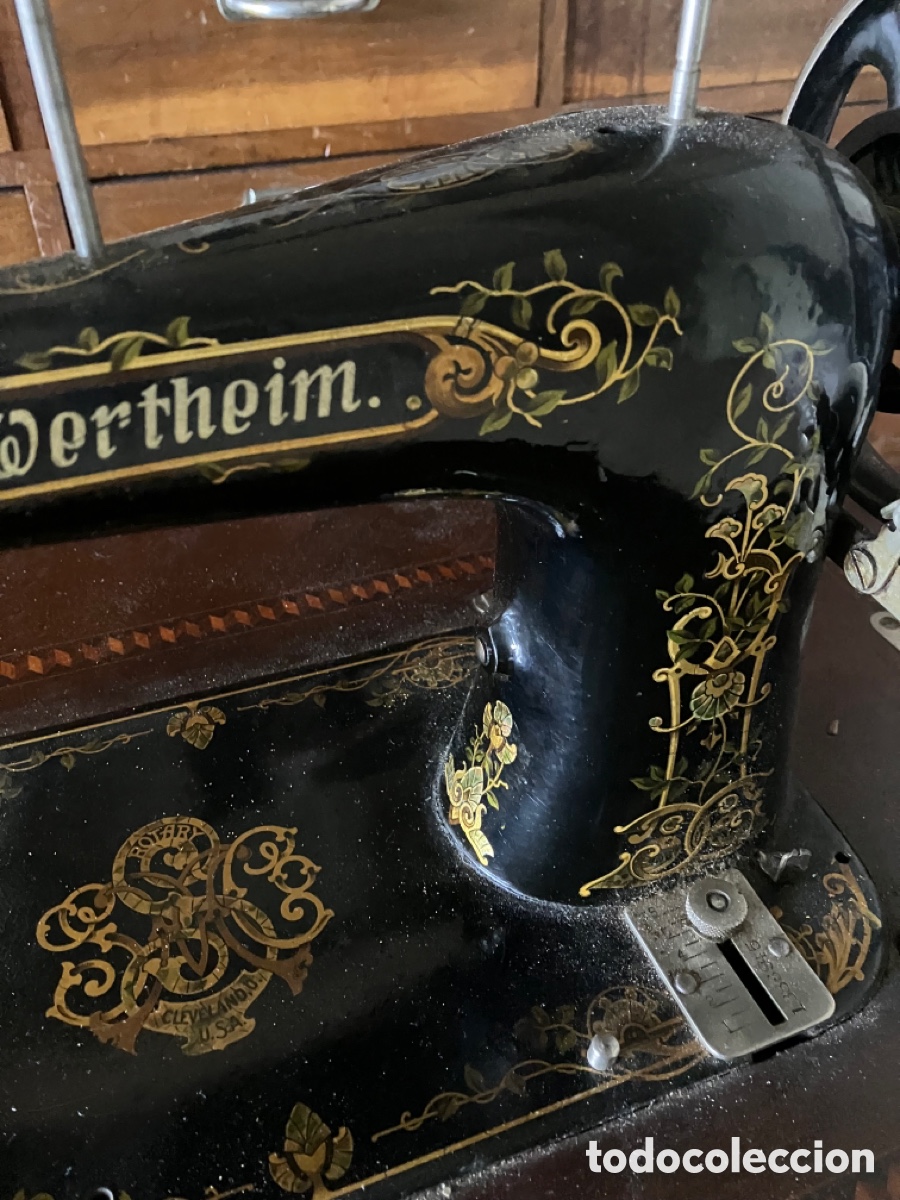 Antig&uuml;edades: Maquina de coser wertheim - Foto 6