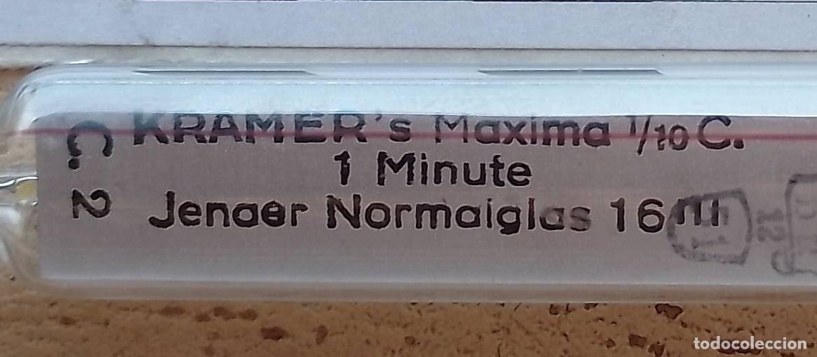Antig&uuml;edades: Antiguo term&oacute;metro m&eacute;dico marca Kramer - Foto 2