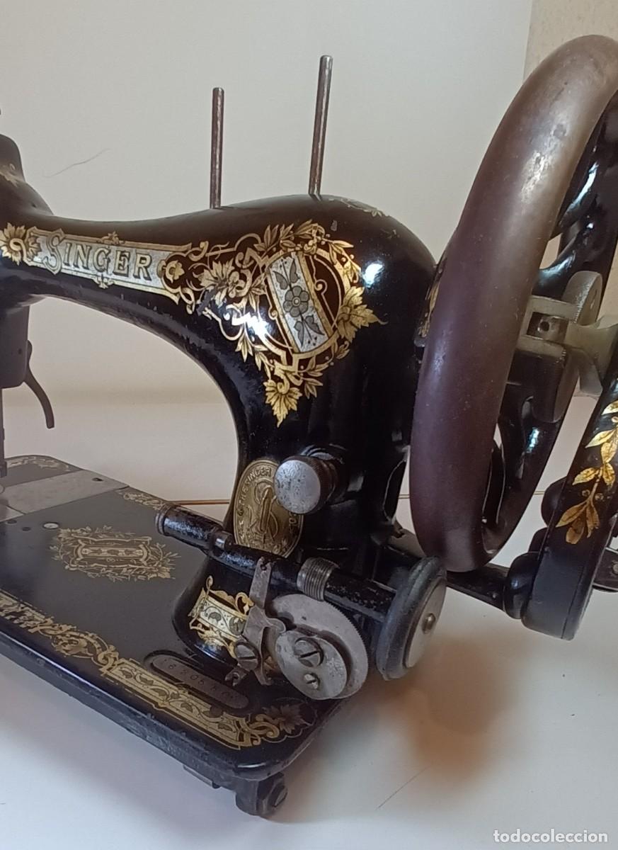 Antig&uuml;edades: ANTIGUA MAQUINA DE COSER SINGER - Foto 7