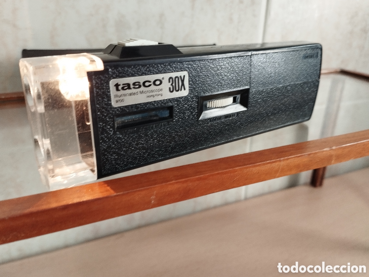 Antig&uuml;edades: MICROSCOPIO ILUMINACI&Oacute;N TASCO 30X - Foto 1