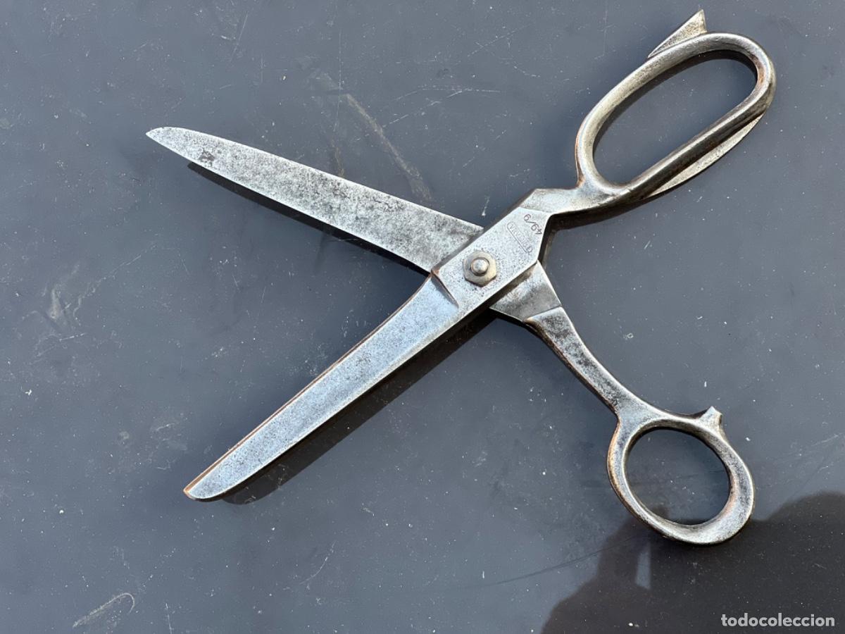 Antig&uuml;edades: Tijeras de sastre SOLINGER de 22 cm de largo afiladas - Foto 3