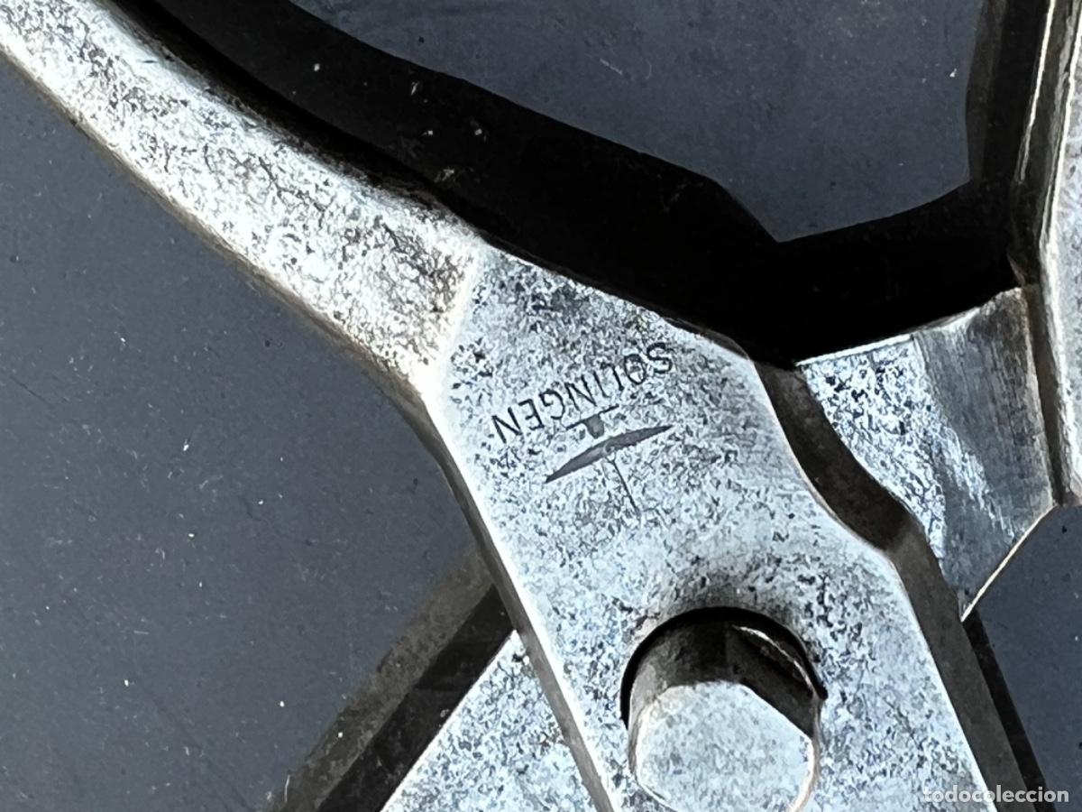 Antig&uuml;edades: Tijeras de sastre SOLINGER de 22 cm de largo afiladas - Foto 6