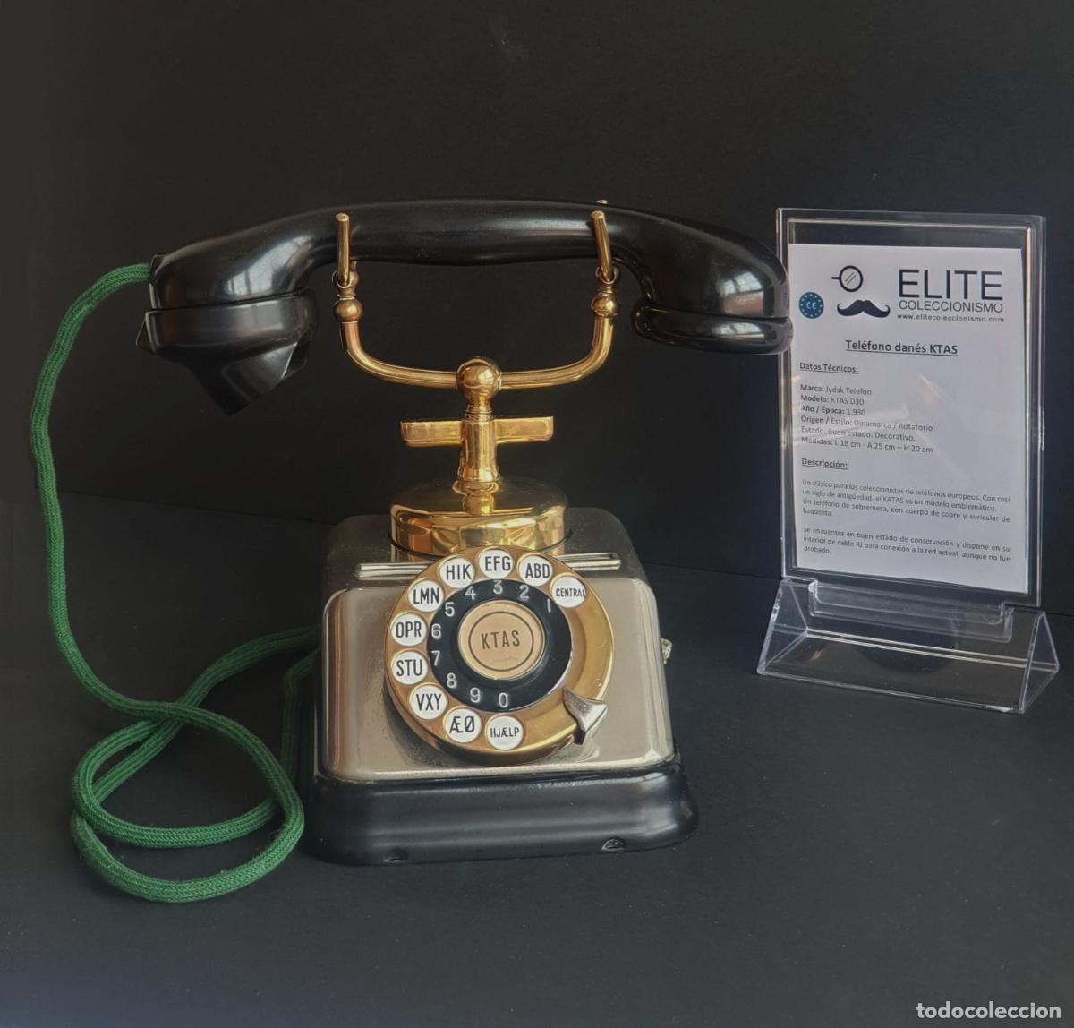 telefono vintage años 70 - origen dinamarca - Kaufen Antike Telefone in  todocoleccion