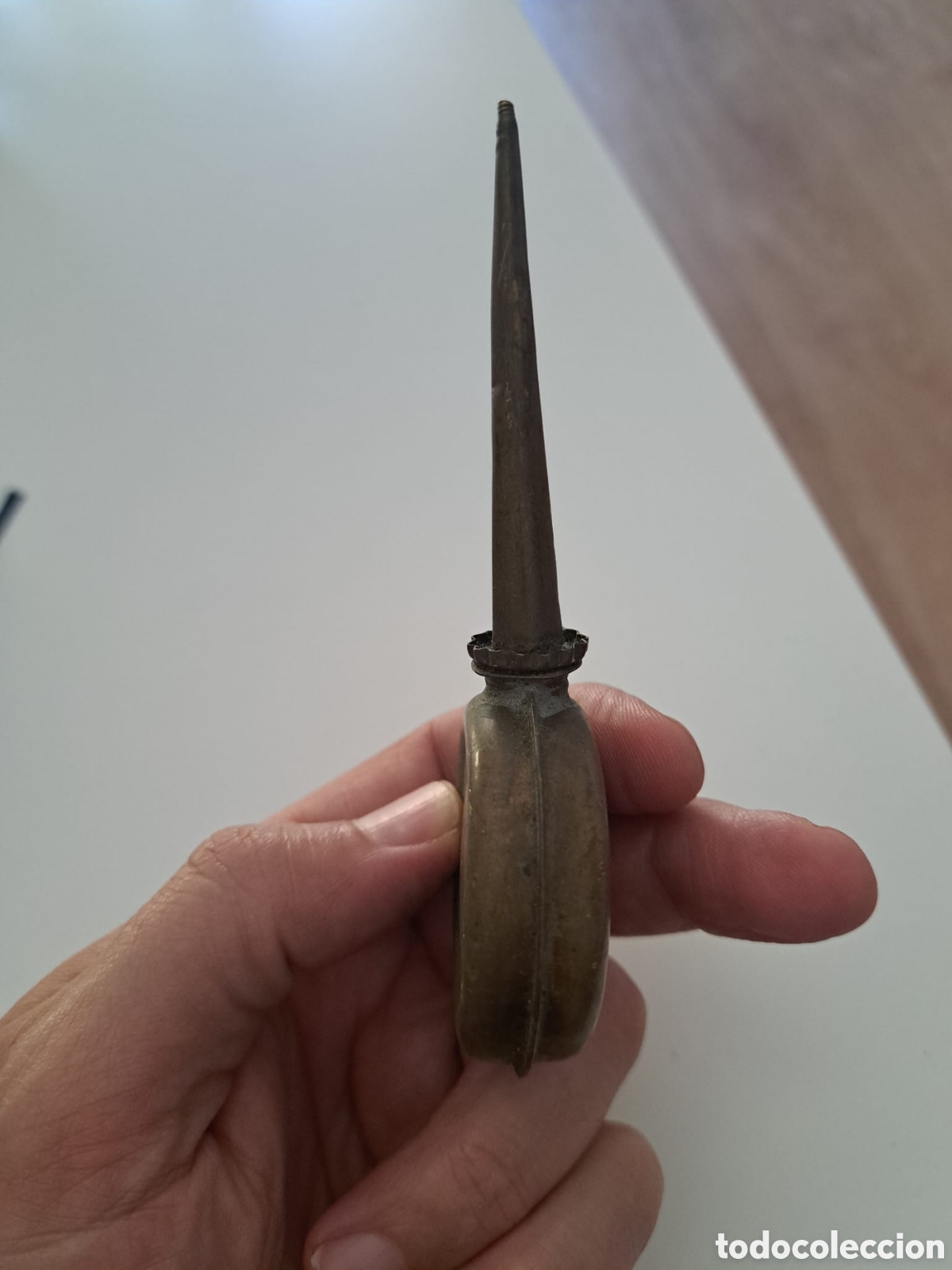 Antig&uuml;edades: Antigua aceitera maquina de coser - Foto 5