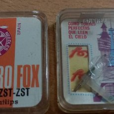 Antigüedades: 1 AGUJA ZAFIRO FOX 405 ZST-ZST PHILIPS PARA TOCADISCOS NUEVA DE TIENDA