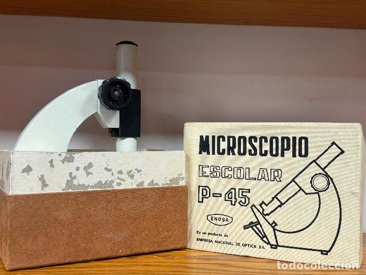 Antig&uuml;edades: MICROSCOPIO ESCOLAR P-45 ENOSA - Foto 1