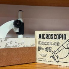 Antigüedades: MICROSCOPIO ESCOLAR P-45 ENOSA