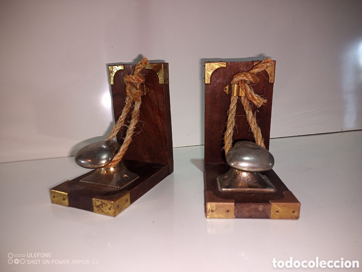 Antig&uuml;edades: Sujetalibros n&aacute;utico Noray - Foto 2