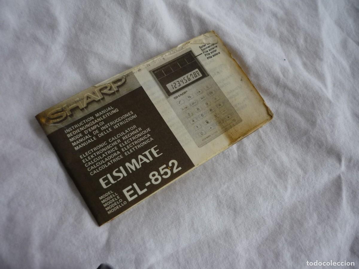 Antig&uuml;edades: Calculadora solar Sharp ELSI MATE EL-852, funcionando - Foto 3