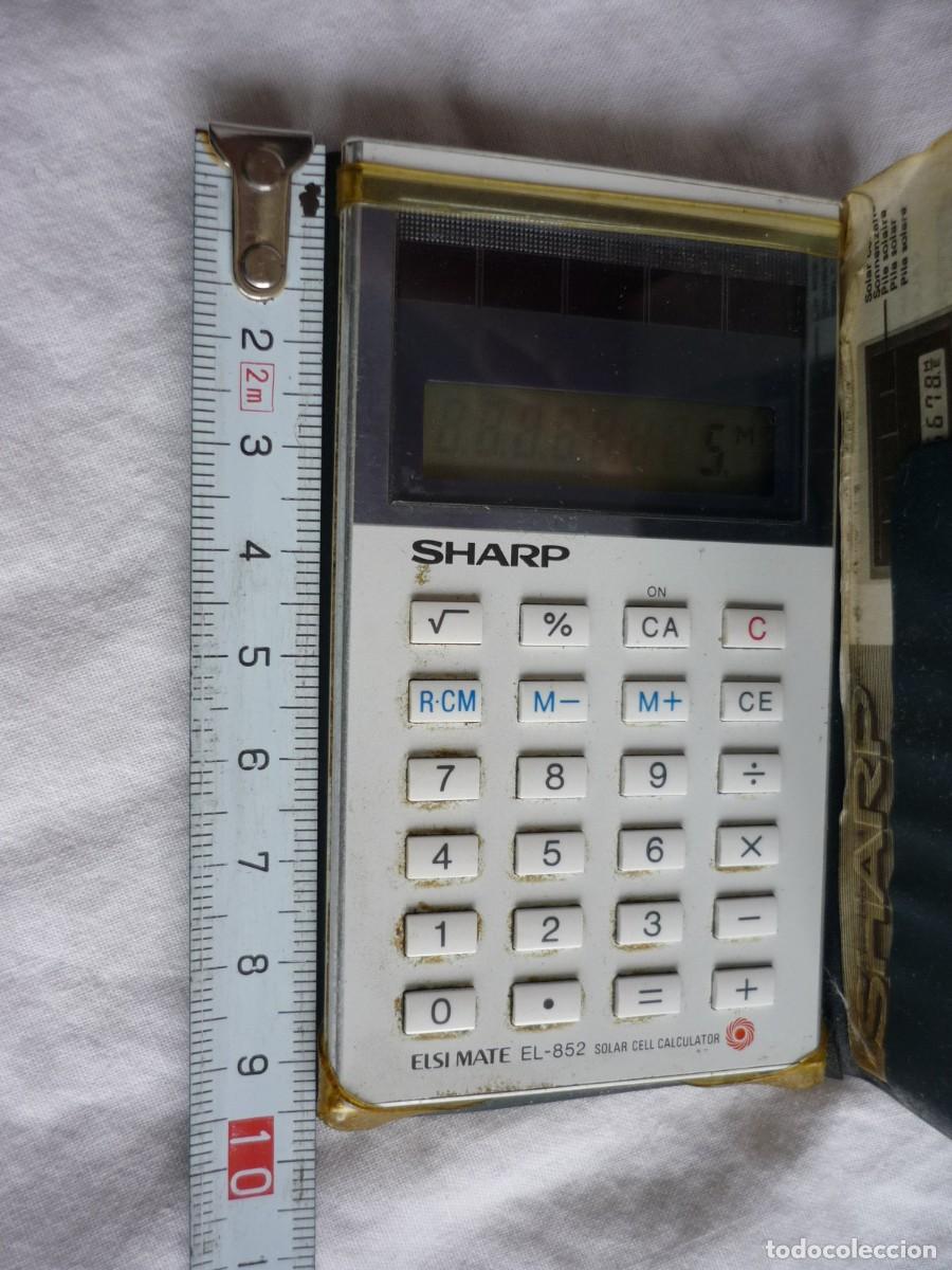 Antig&uuml;edades: Calculadora solar Sharp ELSI MATE EL-852, funcionando - Foto 7