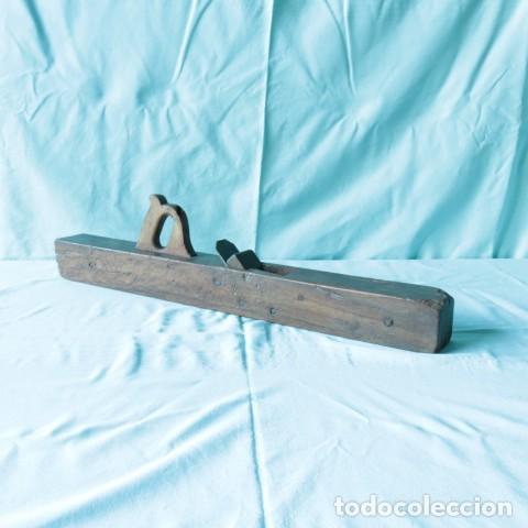 Antig&uuml;edades: Garlopa antigua de carpintero &ndash; Madera de encina - Foto 2