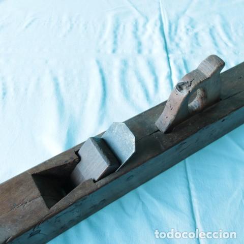 Antig&uuml;edades: Garlopa antigua de carpintero &ndash; Madera de encina - Foto 3