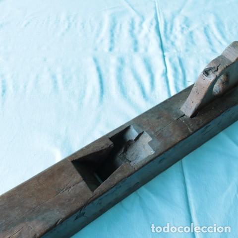 Antig&uuml;edades: Garlopa antigua de carpintero &ndash; Madera de encina - Foto 4