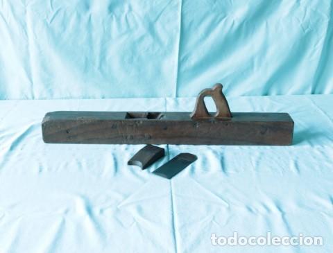 Antig&uuml;edades: Garlopa antigua de carpintero &ndash; Madera de encina - Foto 5