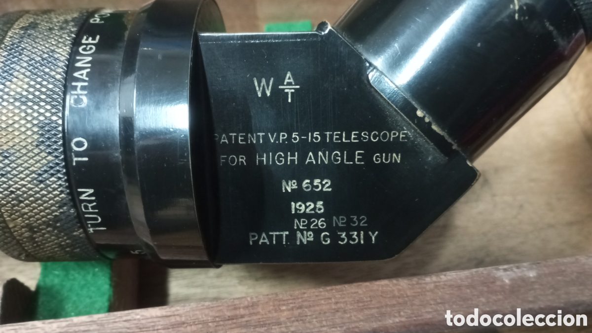 Antig&uuml;edades: Telescopio Original OTTWAY de Tiro , 1925 - Foto 27