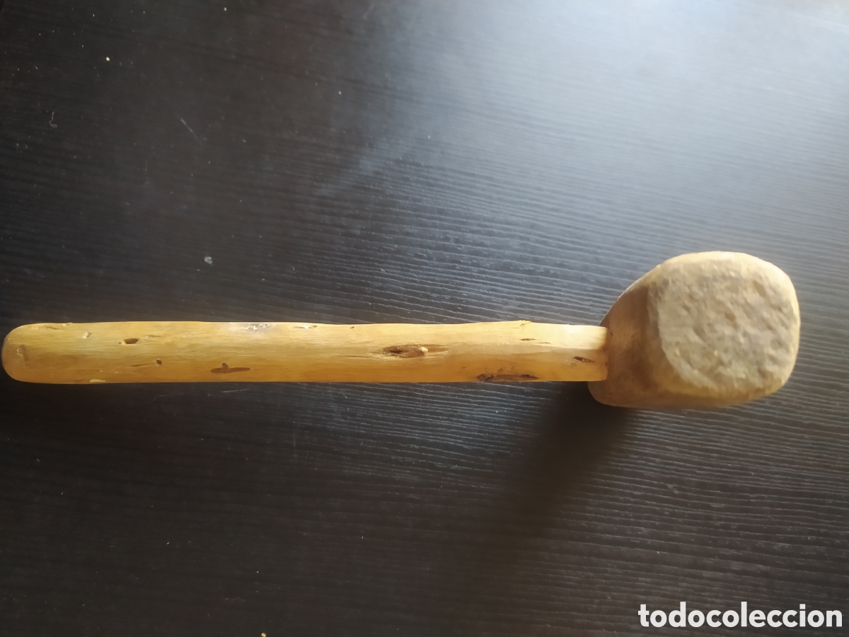 Antig&uuml;edades: Mazo de madera antiguo - Foto 4
