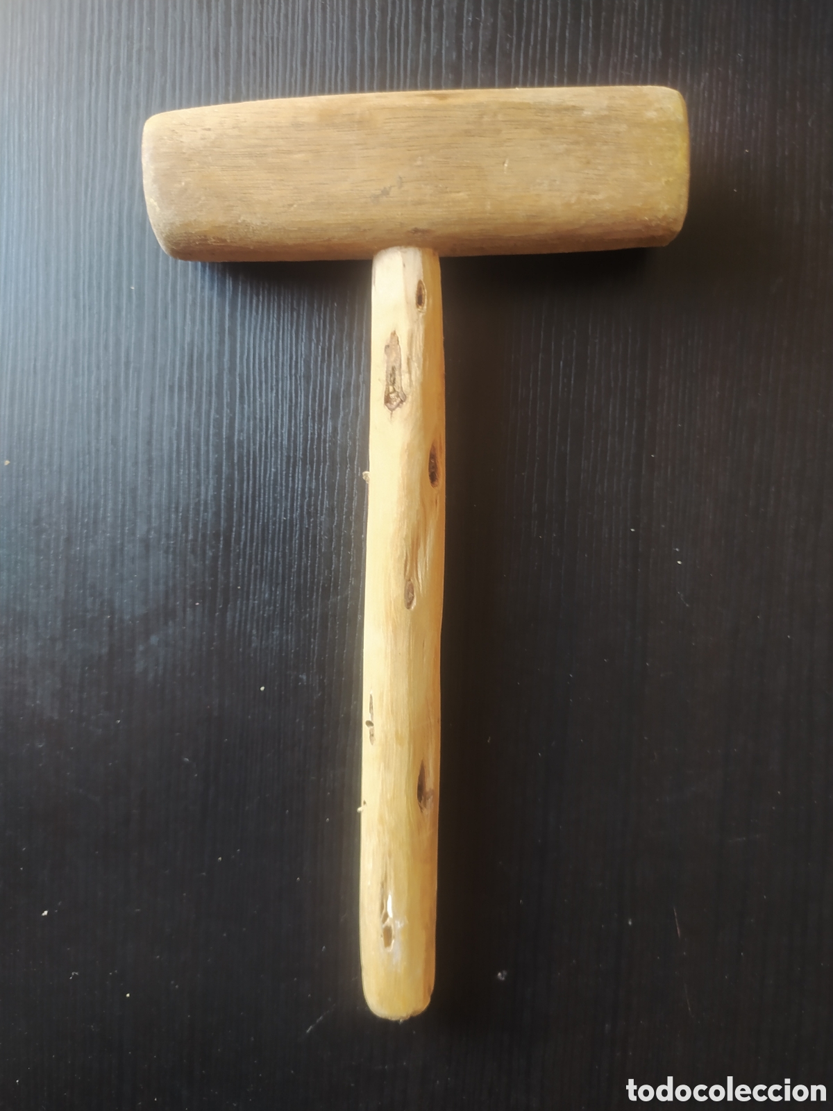 Antig&uuml;edades: Mazo de madera antiguo - Foto 1