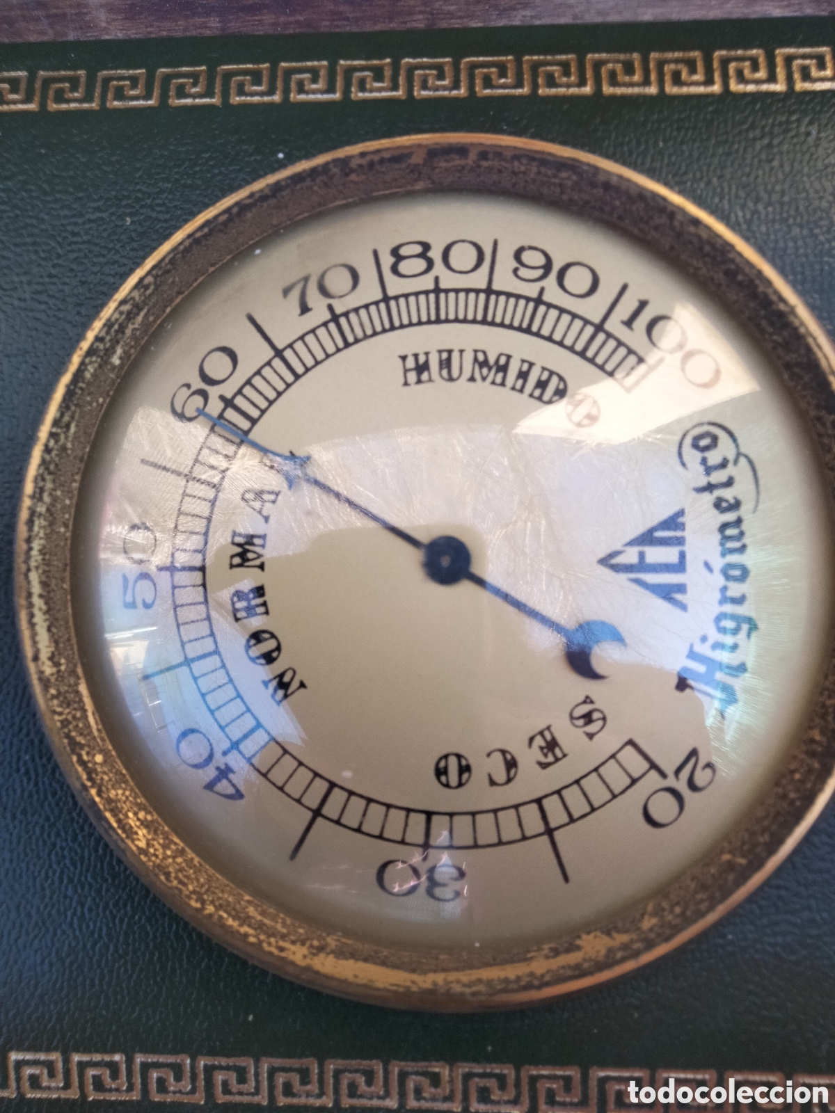 Antig&uuml;edades: Conjunto vintage term&oacute;metro e higr&oacute;metro marca Meta ? - Foto 2