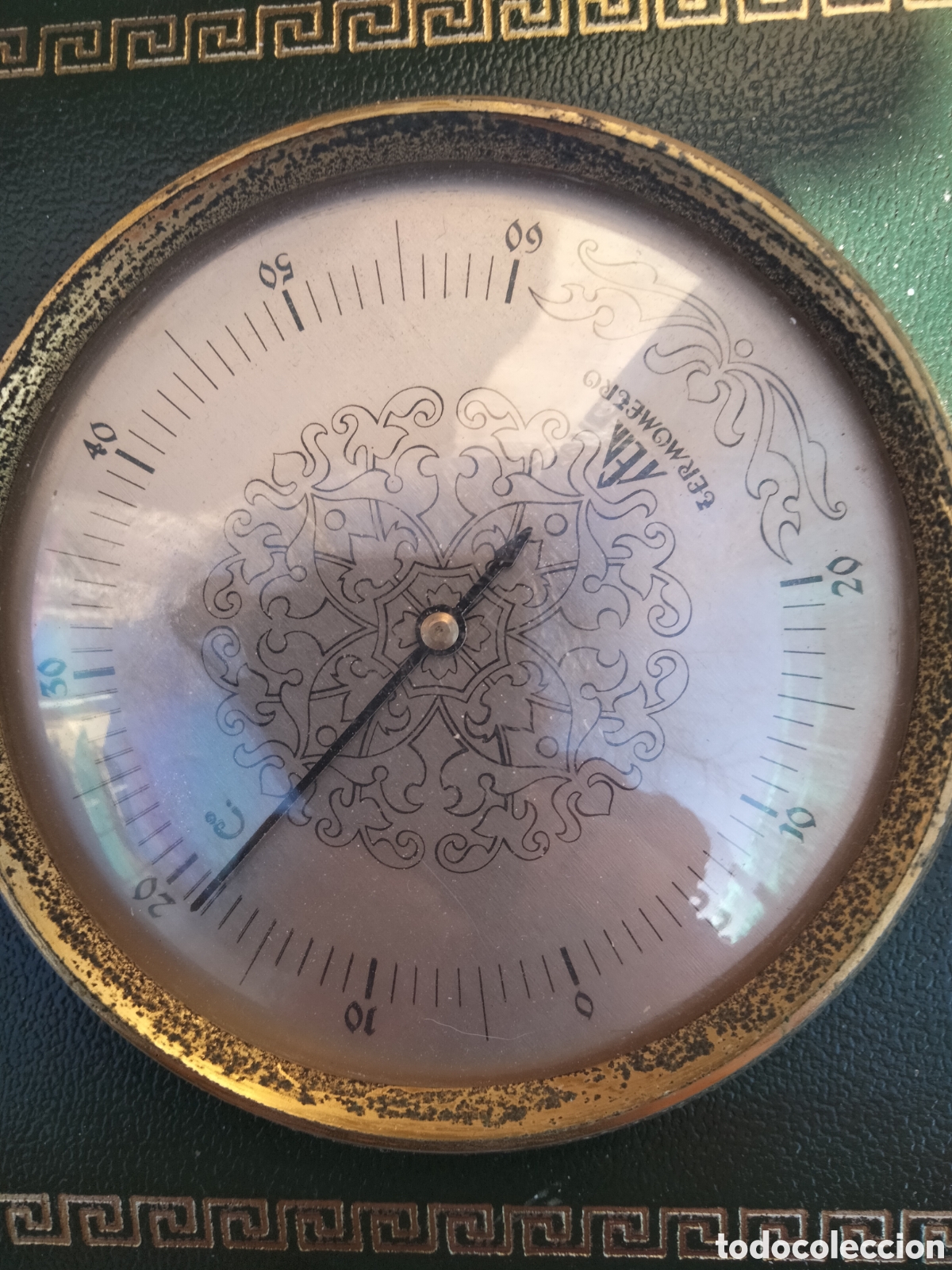 Antig&uuml;edades: Conjunto vintage term&oacute;metro e higr&oacute;metro marca Meta ? - Foto 3