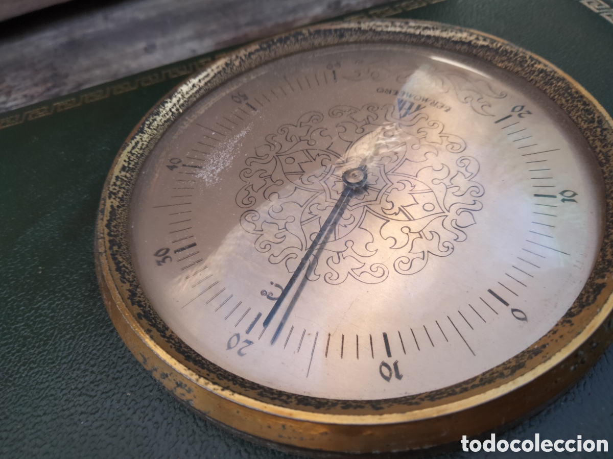 Antig&uuml;edades: Conjunto vintage term&oacute;metro e higr&oacute;metro marca Meta ? - Foto 5