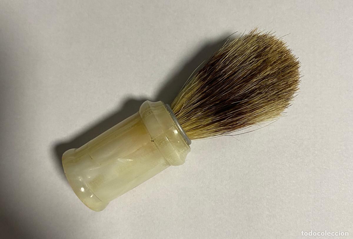 Antig&uuml;edades: BROCHA DE AFEITAR PELO NATURAL SIN USAR - Foto 4