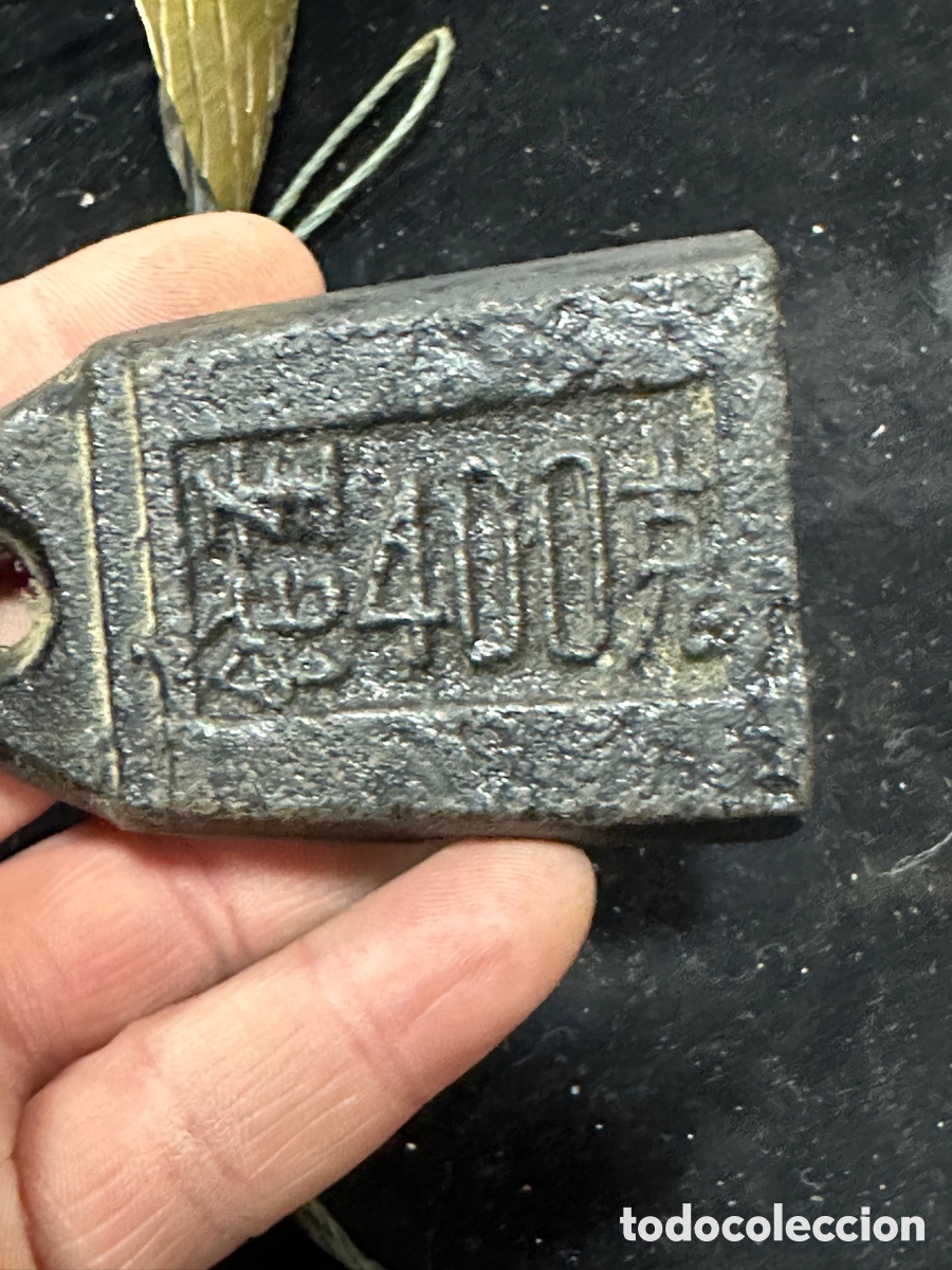 Antig&uuml;edades: Pesa de hierro china - Foto 2