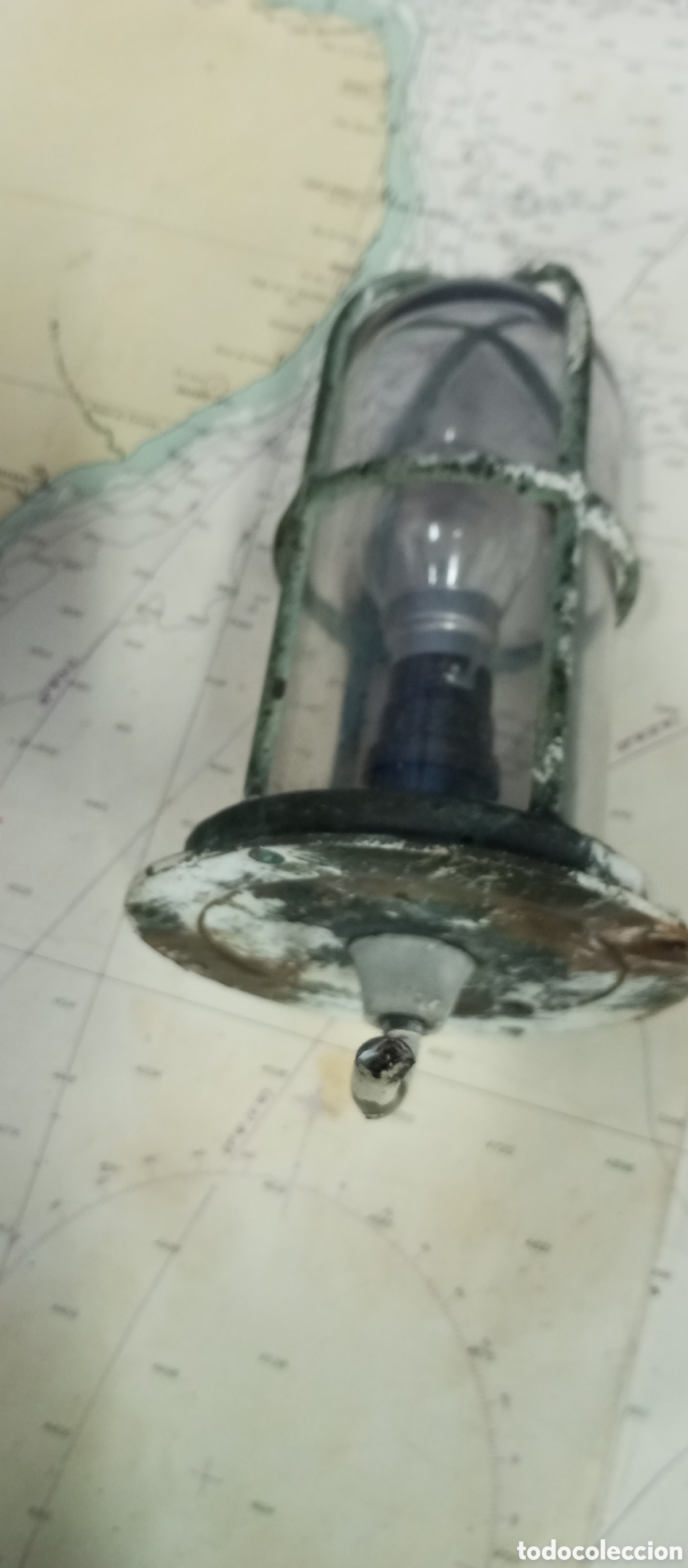 Antig&uuml;edades: Farol de barco original - Foto 10
