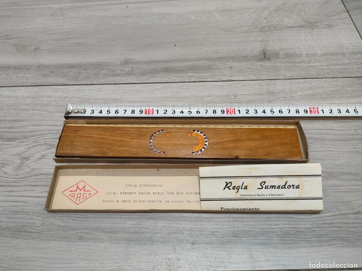 Antig&uuml;edades: REGLA REPASADORA - DE CALCULO - SUMADORA - Foto 2