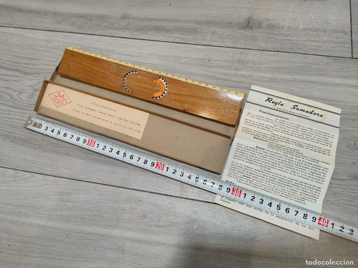 Antig&uuml;edades: REGLA REPASADORA - DE CALCULO - SUMADORA - Foto 3