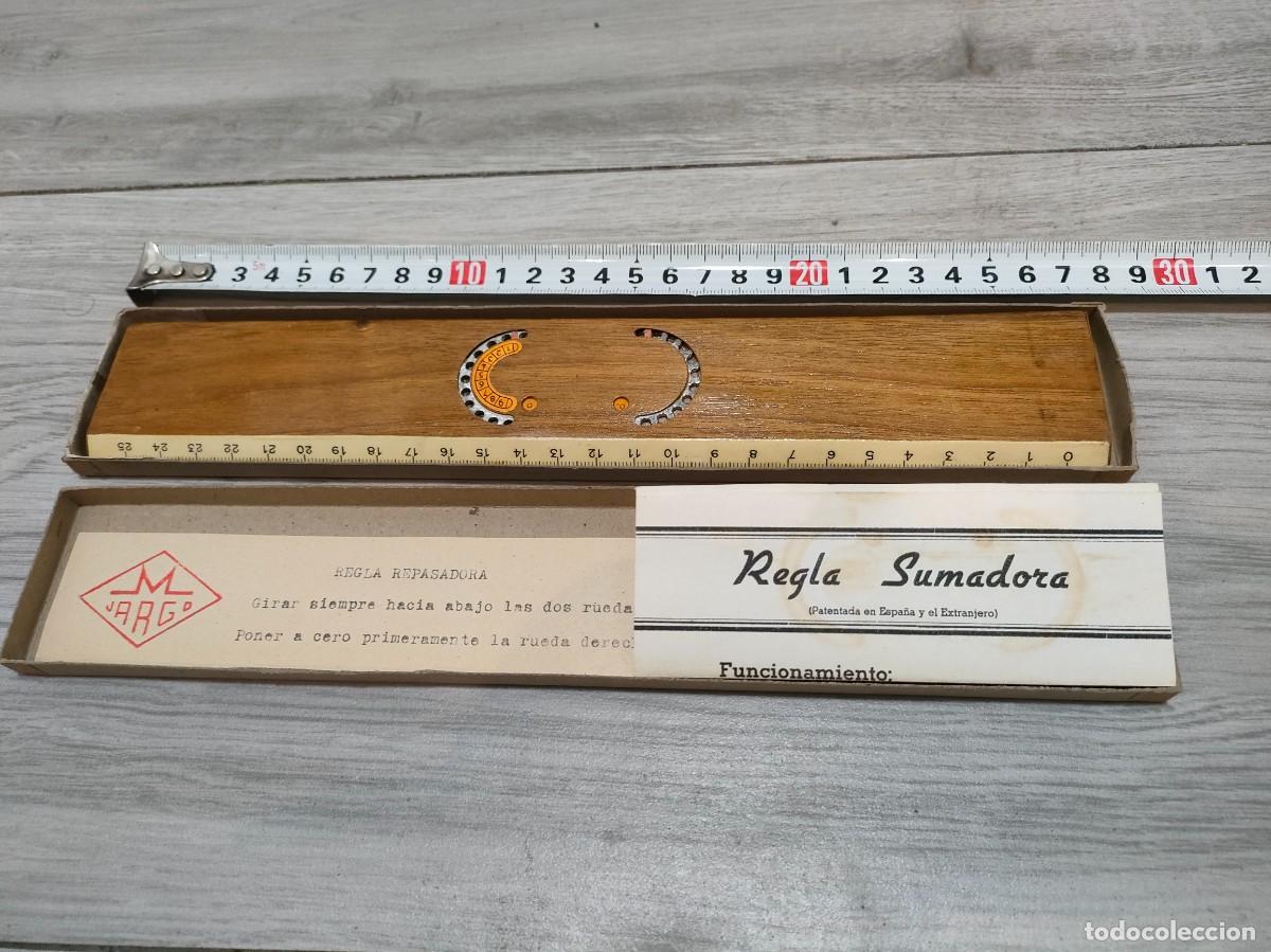 Antig&uuml;edades: REGLA REPASADORA - DE CALCULO - SUMADORA - Foto 4