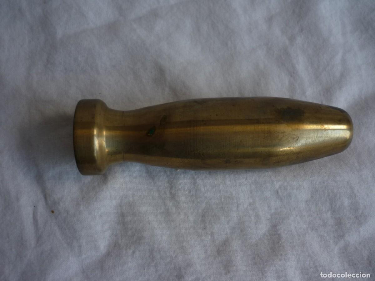 Antig&uuml;edades: Mango de bronce macizo con rosca para tornillo - Foto 2