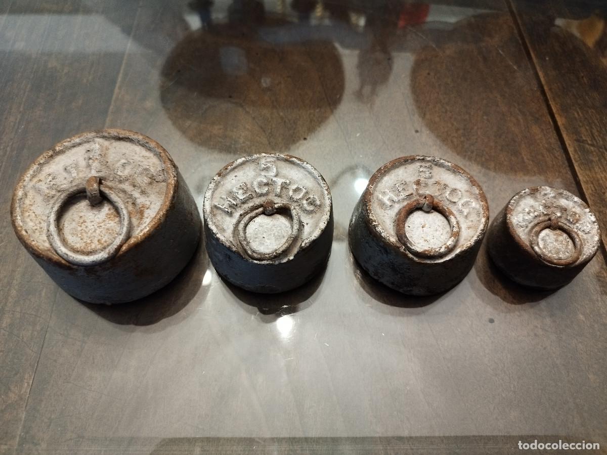 Antig&uuml;edades: Lote de pesos para balanza - Foto 2