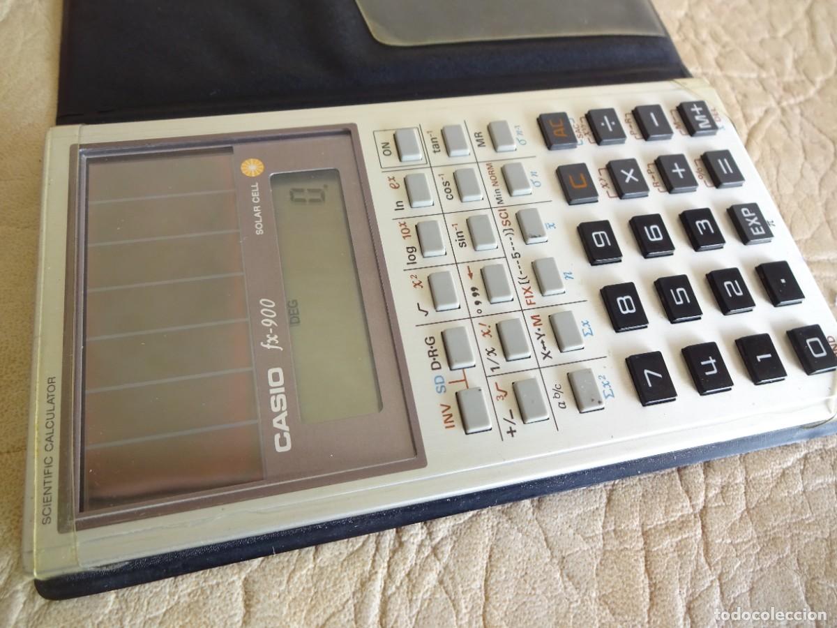 Antig&uuml;edades: calculadora casio fx900 solar funcionando - Foto 4