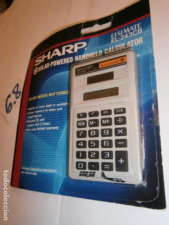 Antig&uuml;edades: ANTIGUA CALCULADORA SHARP EN BLISTER - Foto 2