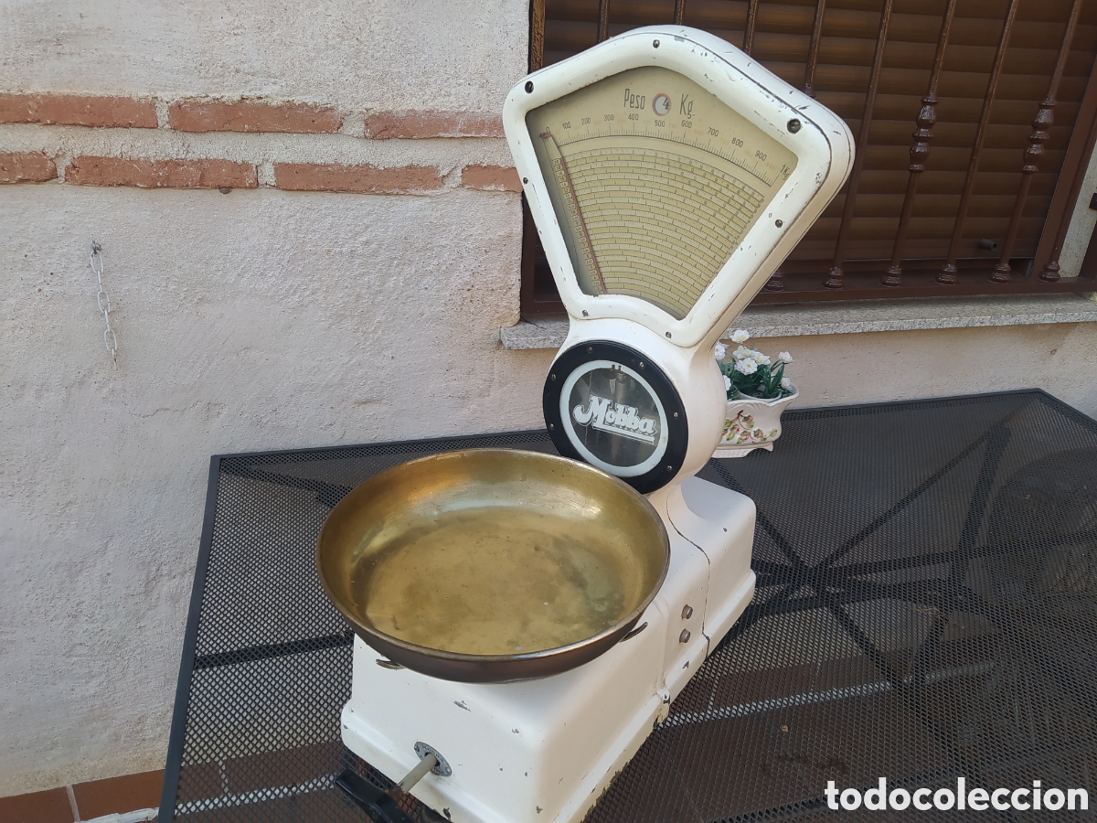 Antig&uuml;edades: Bascula balanza MOBBA comercio ultramarinos - Foto 1